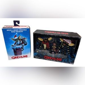 NECA Ultimate Santa Stripe & Gizmo & Winter Gremlins 2 Pack Set 1 Action Figures